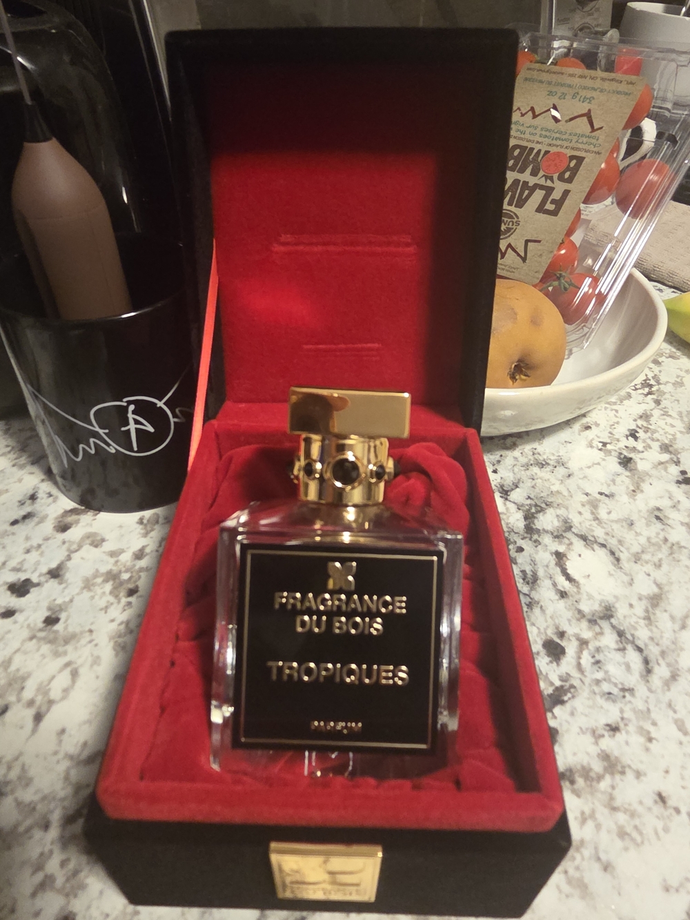Neiman Marcus Fragrance Du Bois Tropiques — Gold & Red